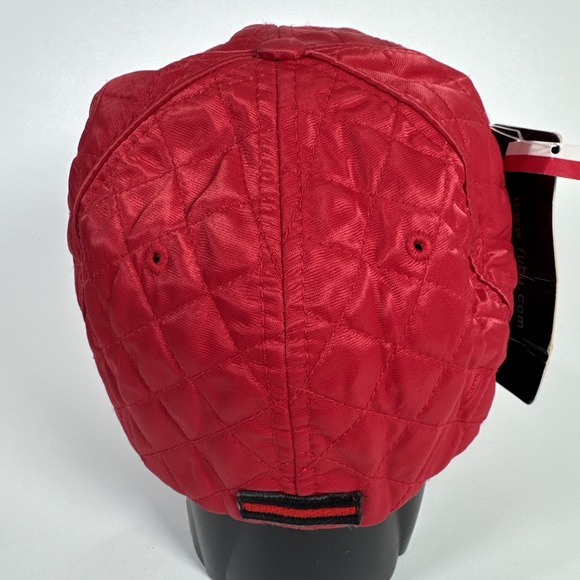 New - FUBU Collection City Series Red Quilted Rain Baseball Cap Hat ONFM NWT VTG main image 12